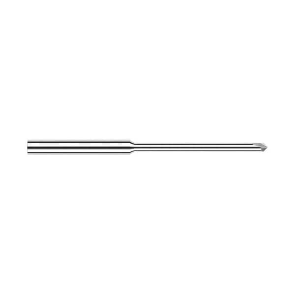 0.0470 in. 3/64 Neck dia x 0.71in. Reach x 45Deg per side Carbide Pointed Chamfer Cutter, 2 Flutes